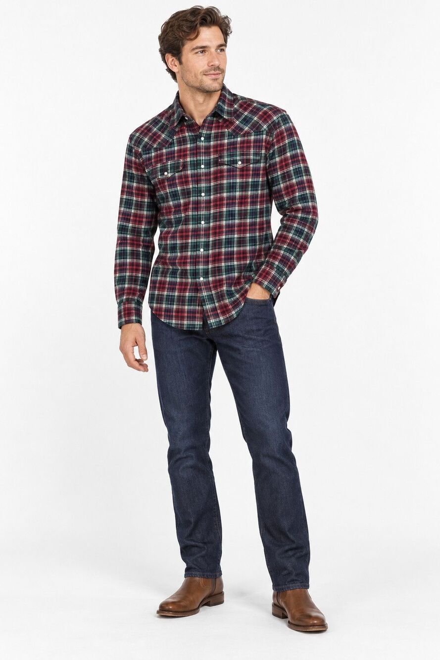 New Polo Ralph Lauren Men's Plaid Chamois Western Shirt Size Medium
